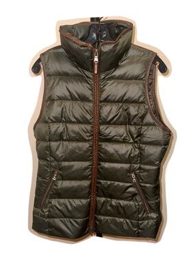 Ralph Lauren Olive Quilted Puffer Vest